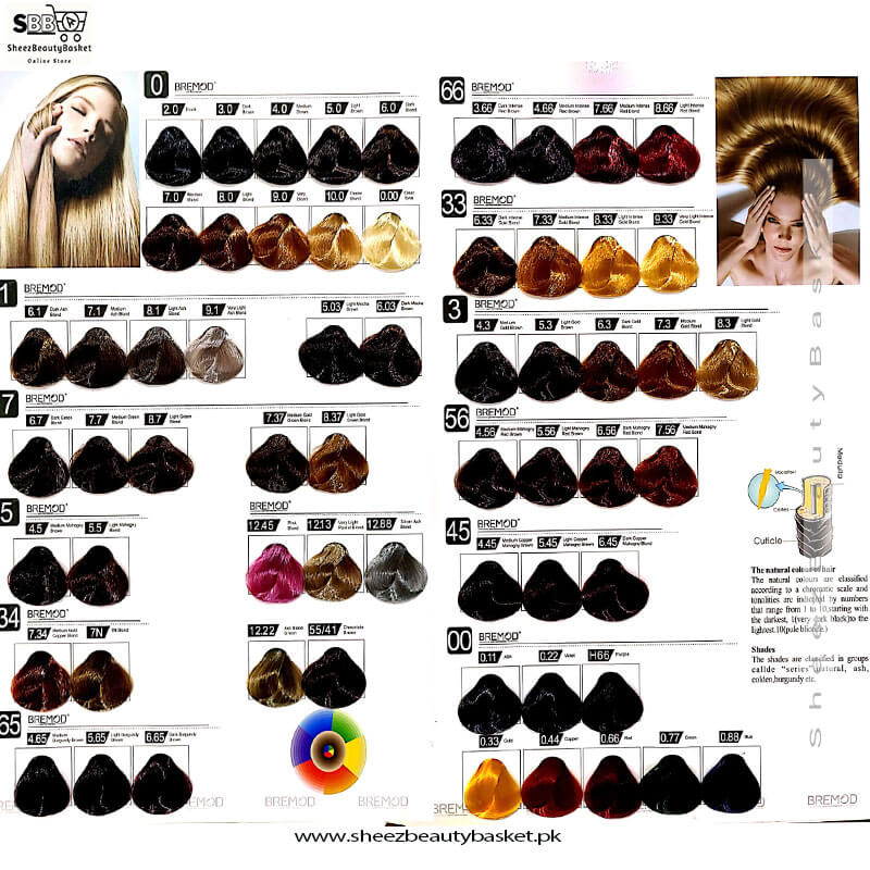 Bremod Hair Color Chart