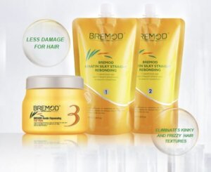 Bremod Rebonding Kit for straighten and smoothen frizzy n curly Hair.